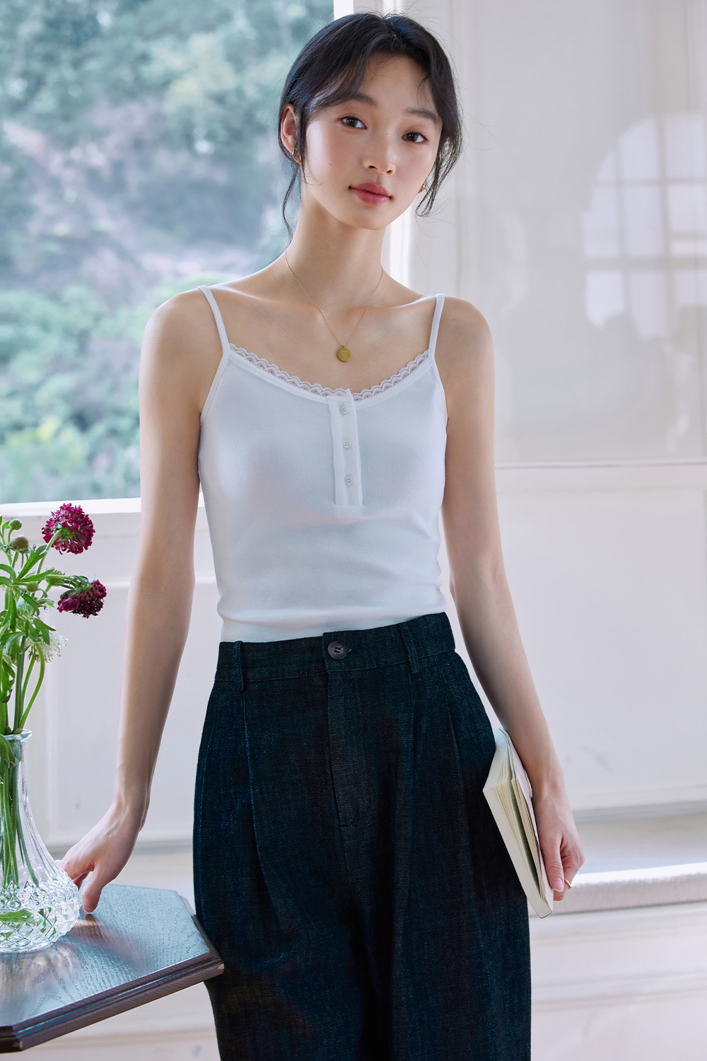 Lace Knitted Suspenders