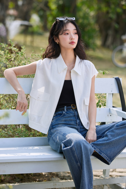 Simple Sleeveless Shirt