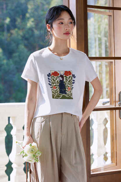 Rabbit Print T-Shirt