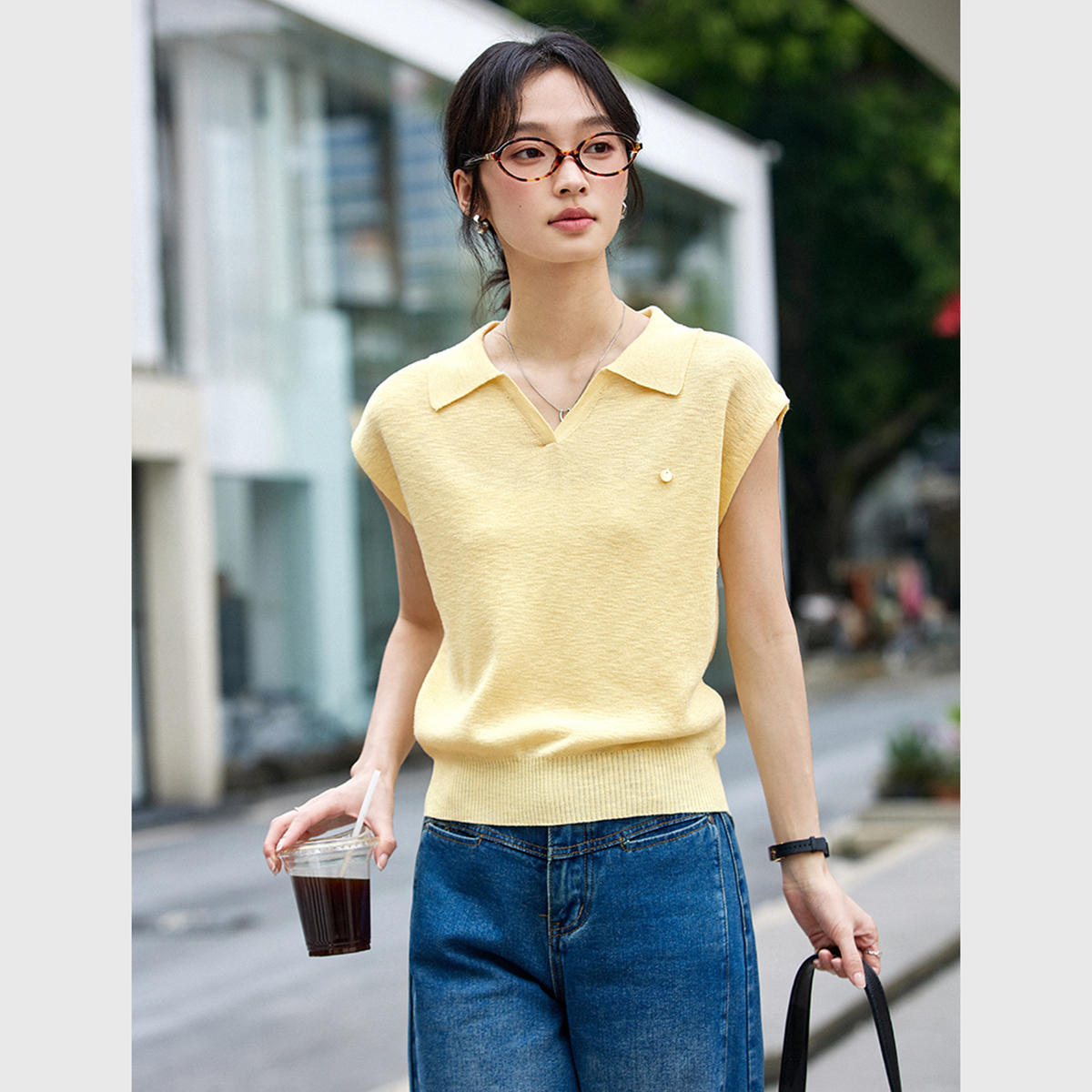 Casual Sleeveless Sweater