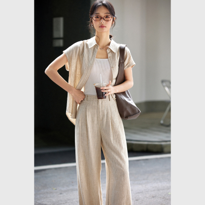 Striped Casual Suit