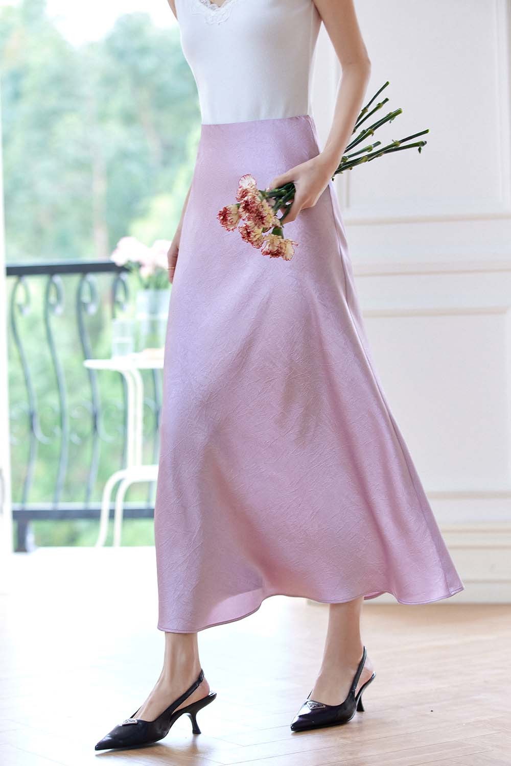 Ruched Shift Skirt