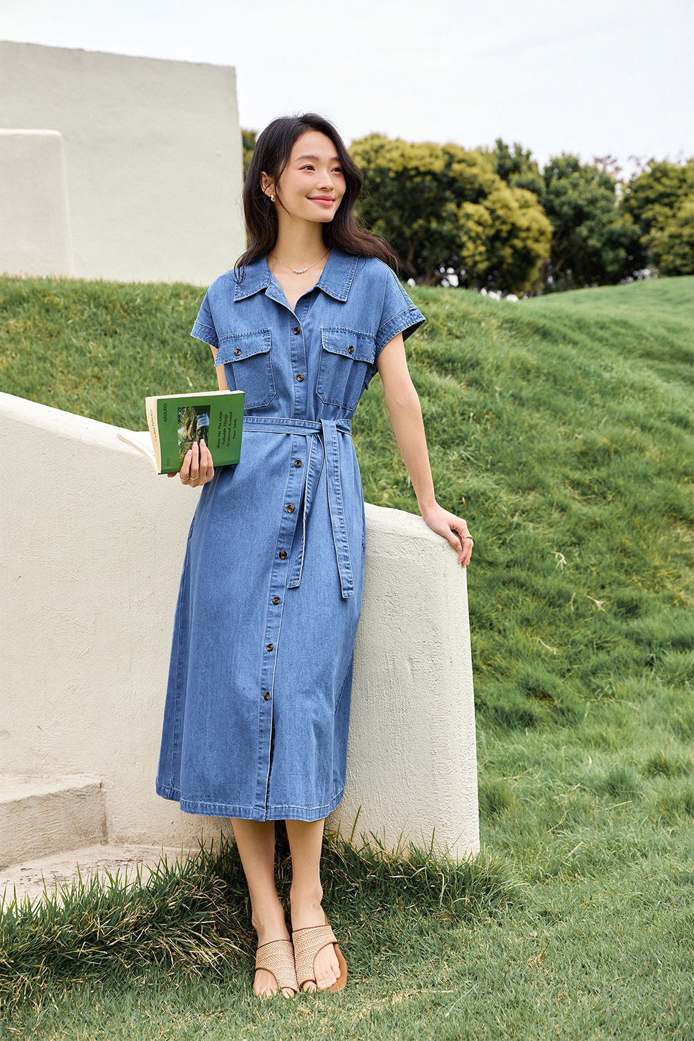Denim Small A-Line Dress