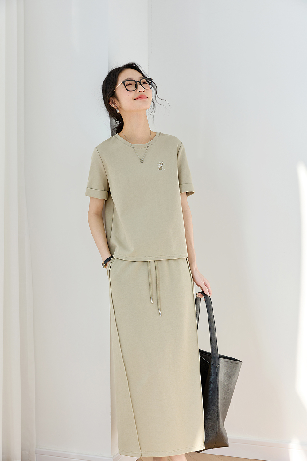 Cotton Blended Casual Embroidery Suit