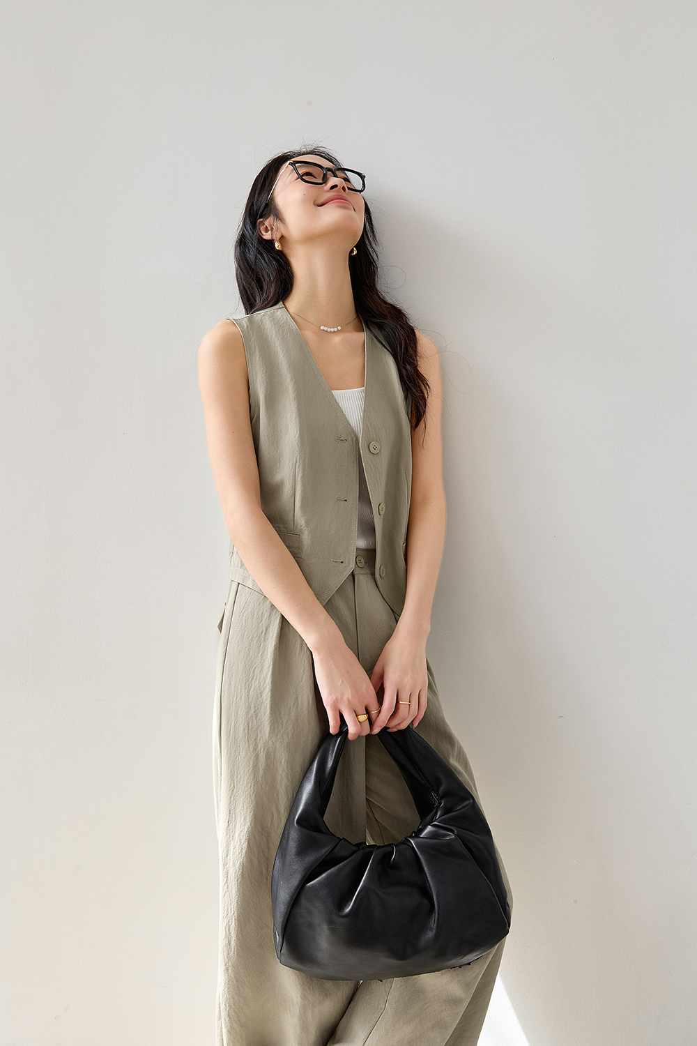 Exposed Stitching Casual Suit