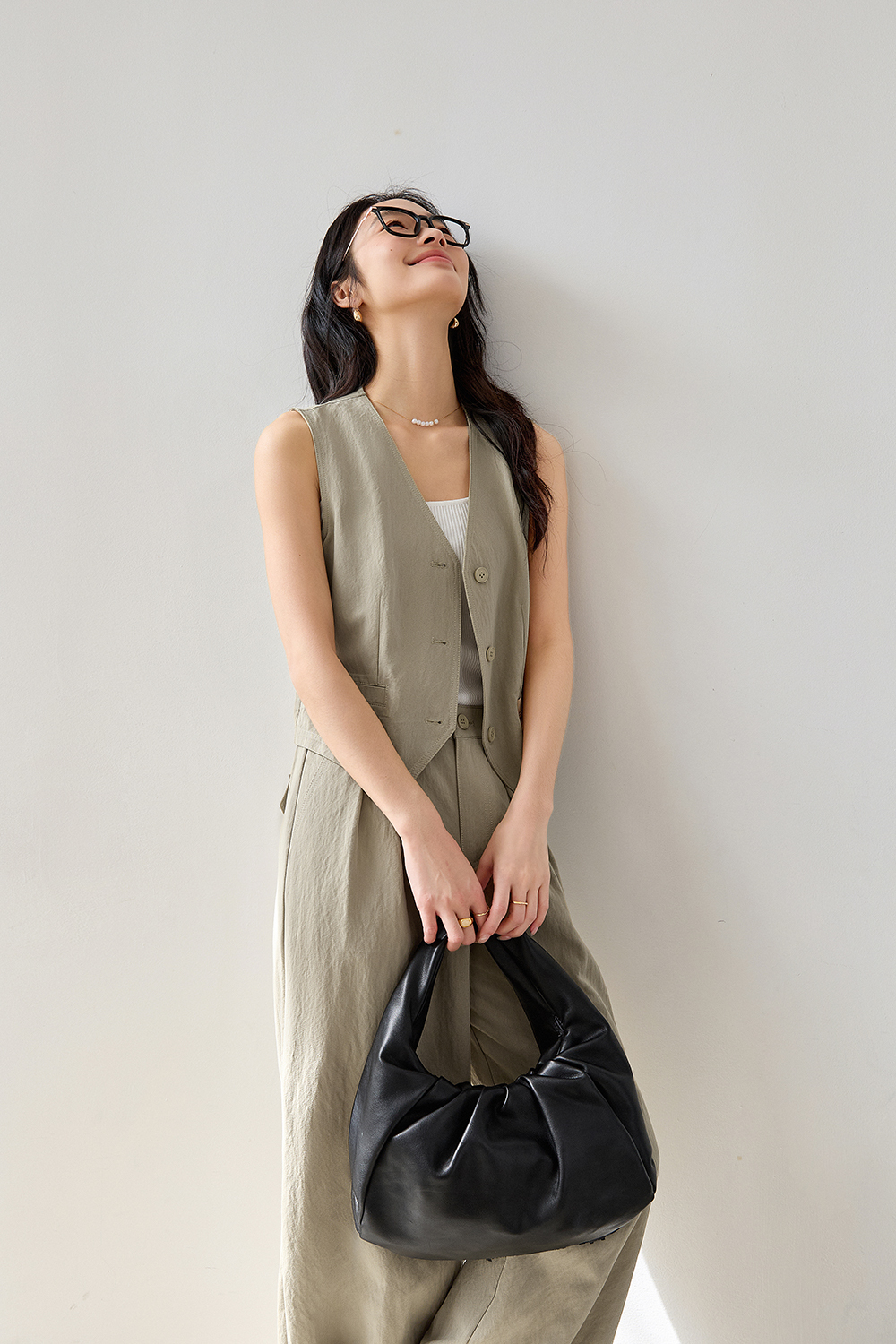 Exposed Stitching Casual Suit