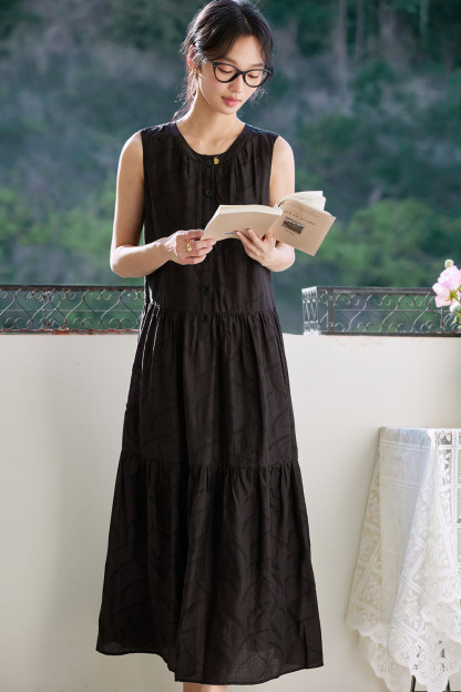 Lyocell Texture Loose Dress