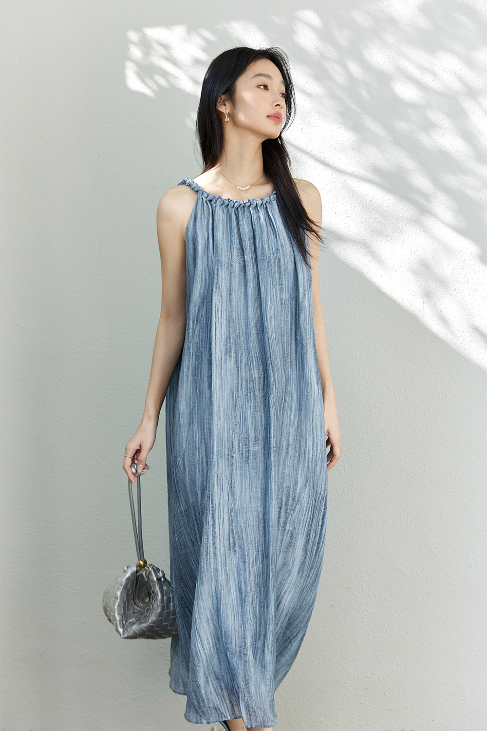 French Halter Strap Dress-VIMLYSTORE