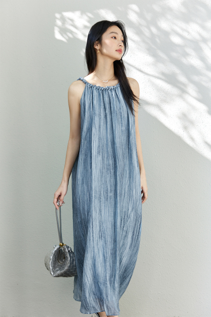 French Halter Strap Dress