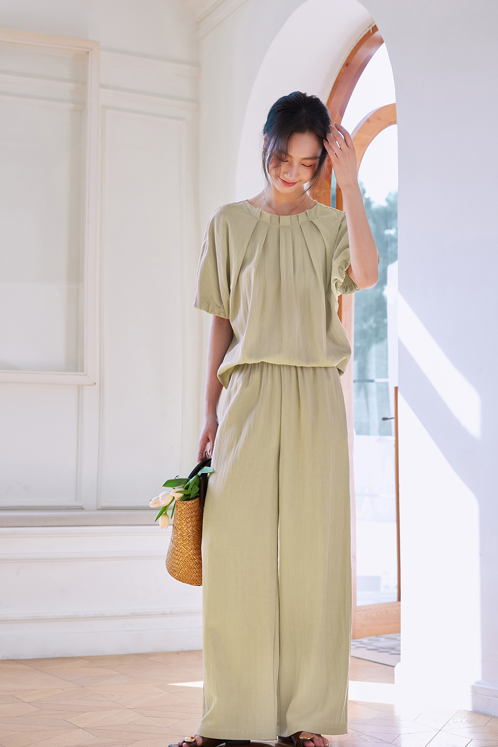 Easy Casual Woven Suit-VIMLYSTORE