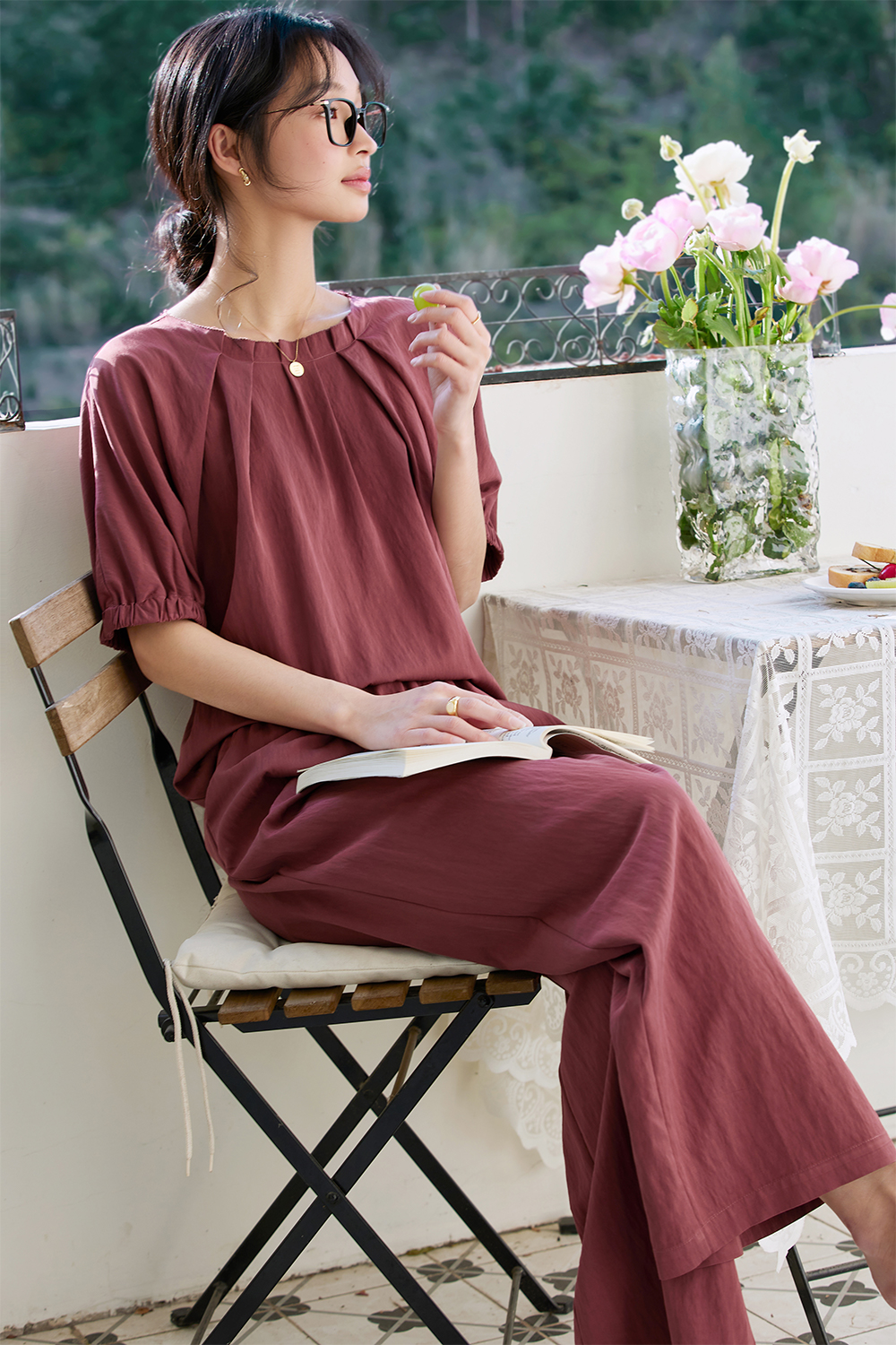 Easy Casual Woven Suit-VIMLYSTORE