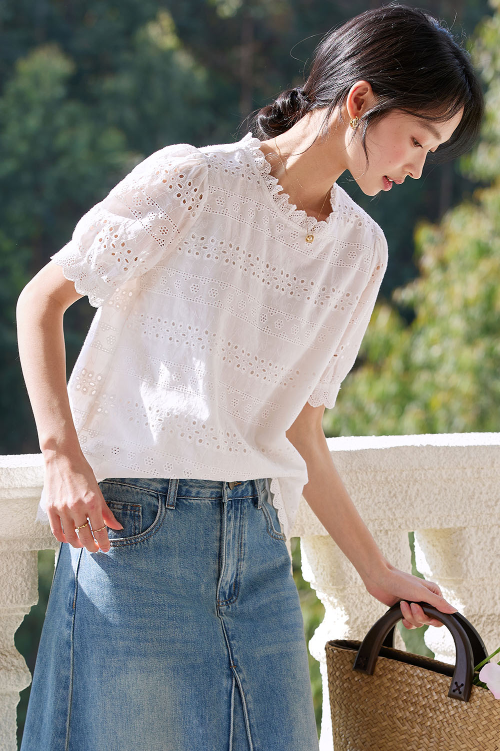 100% Cotton Embroidered Casual Shirt