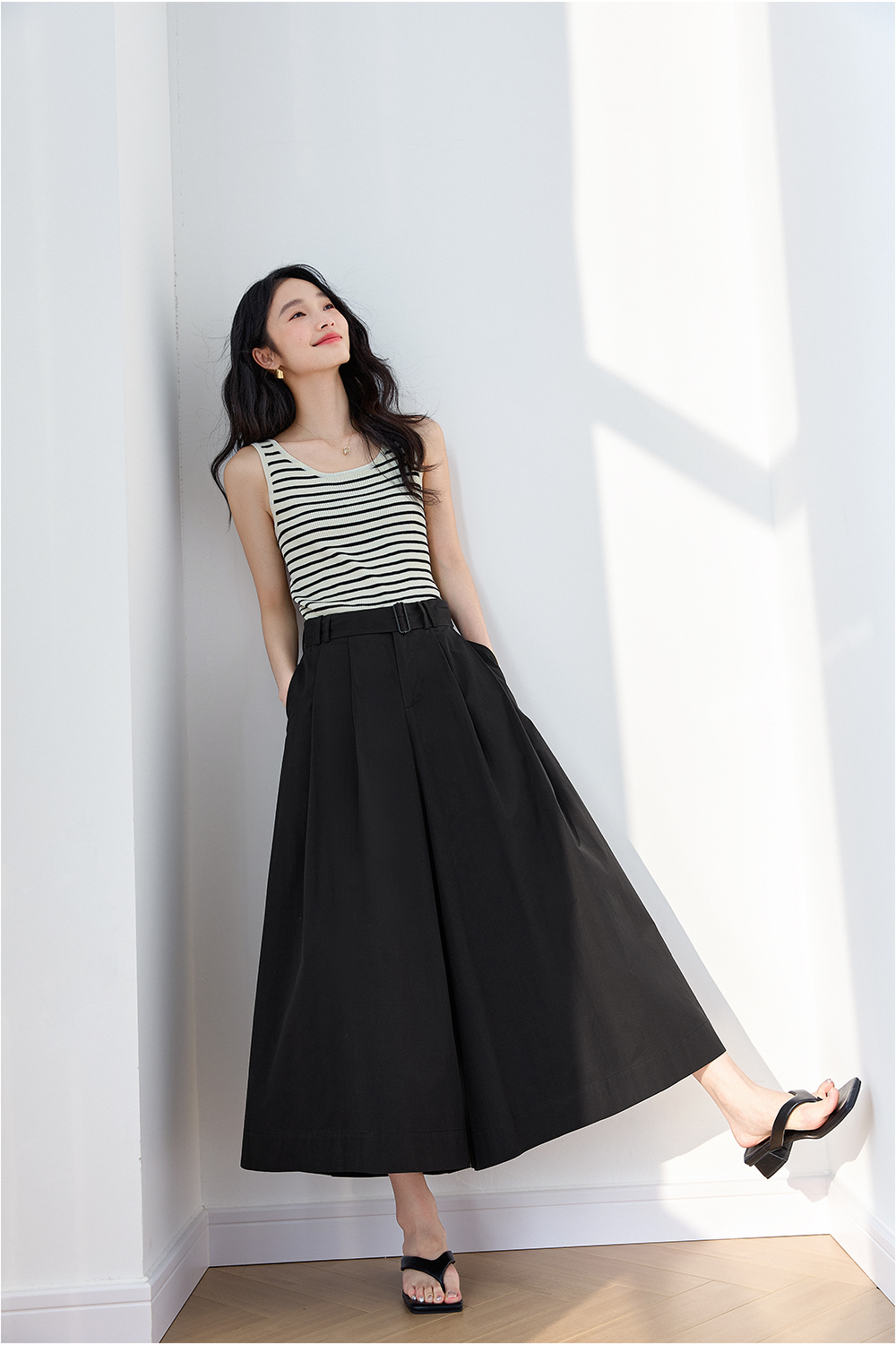100% Cotton Loose Skirt Pants