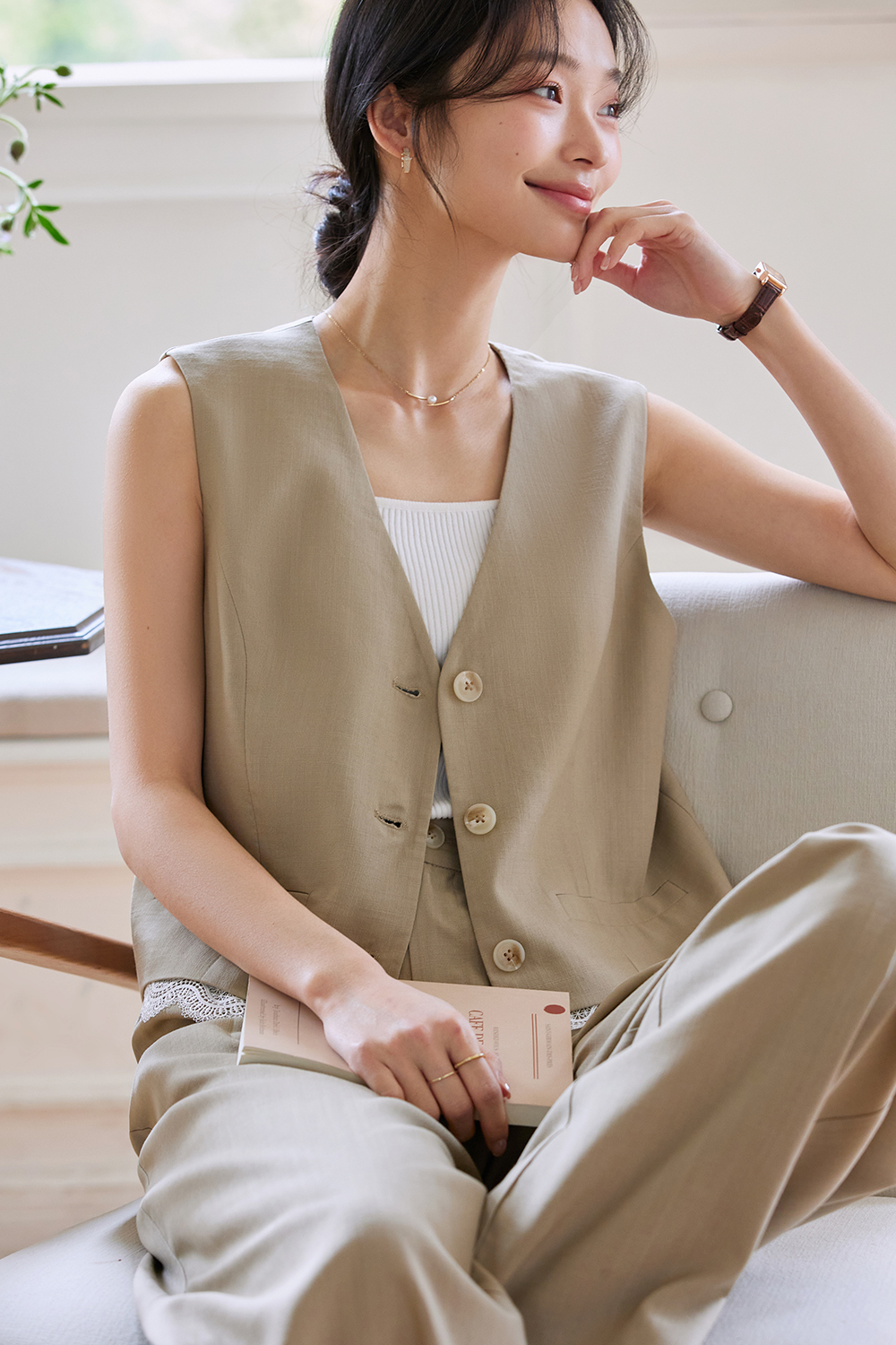 Tencel Lace Patchwork Suit