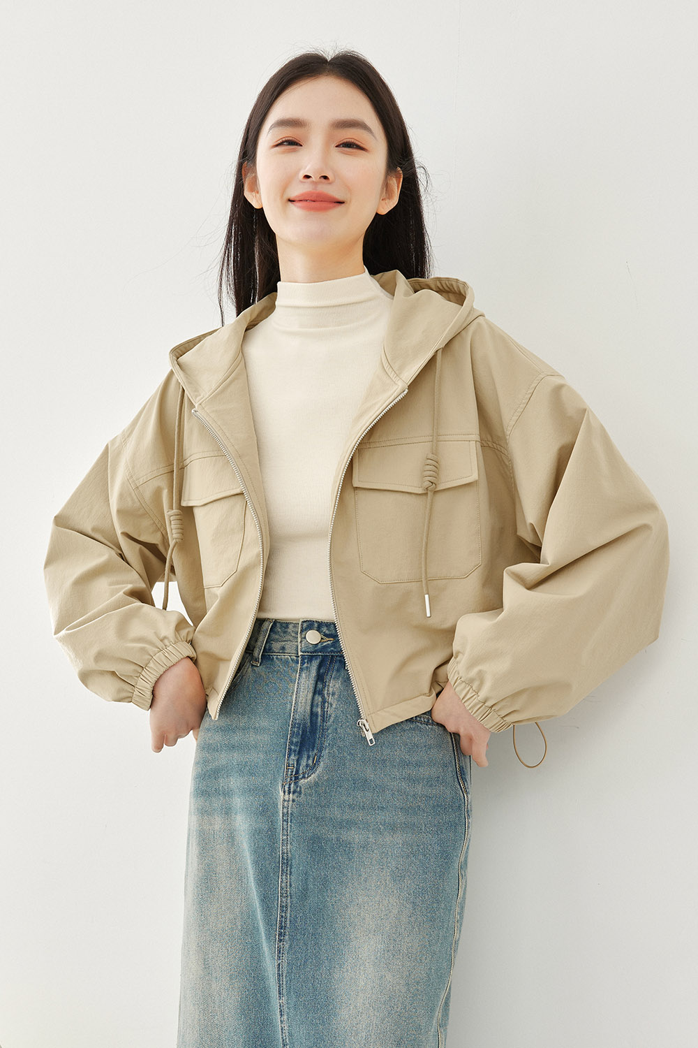 Short Workwear-Style Jacket