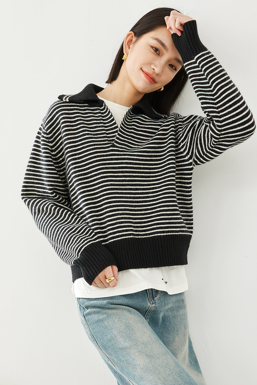 Black And White Color Block Stripes