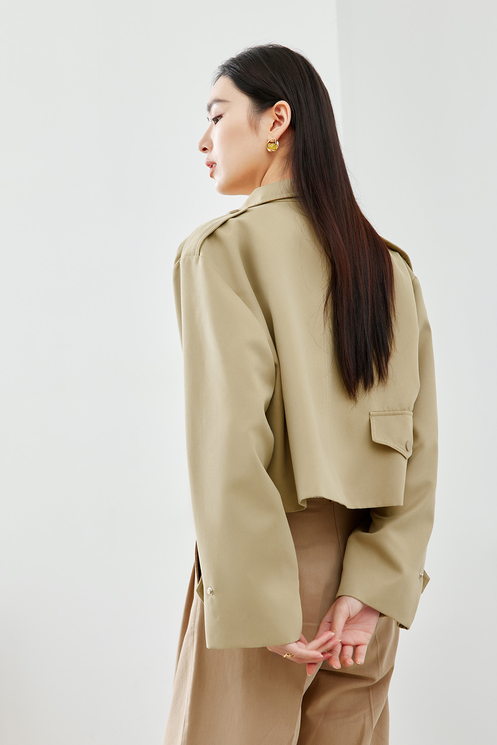 Work style zipper jacket