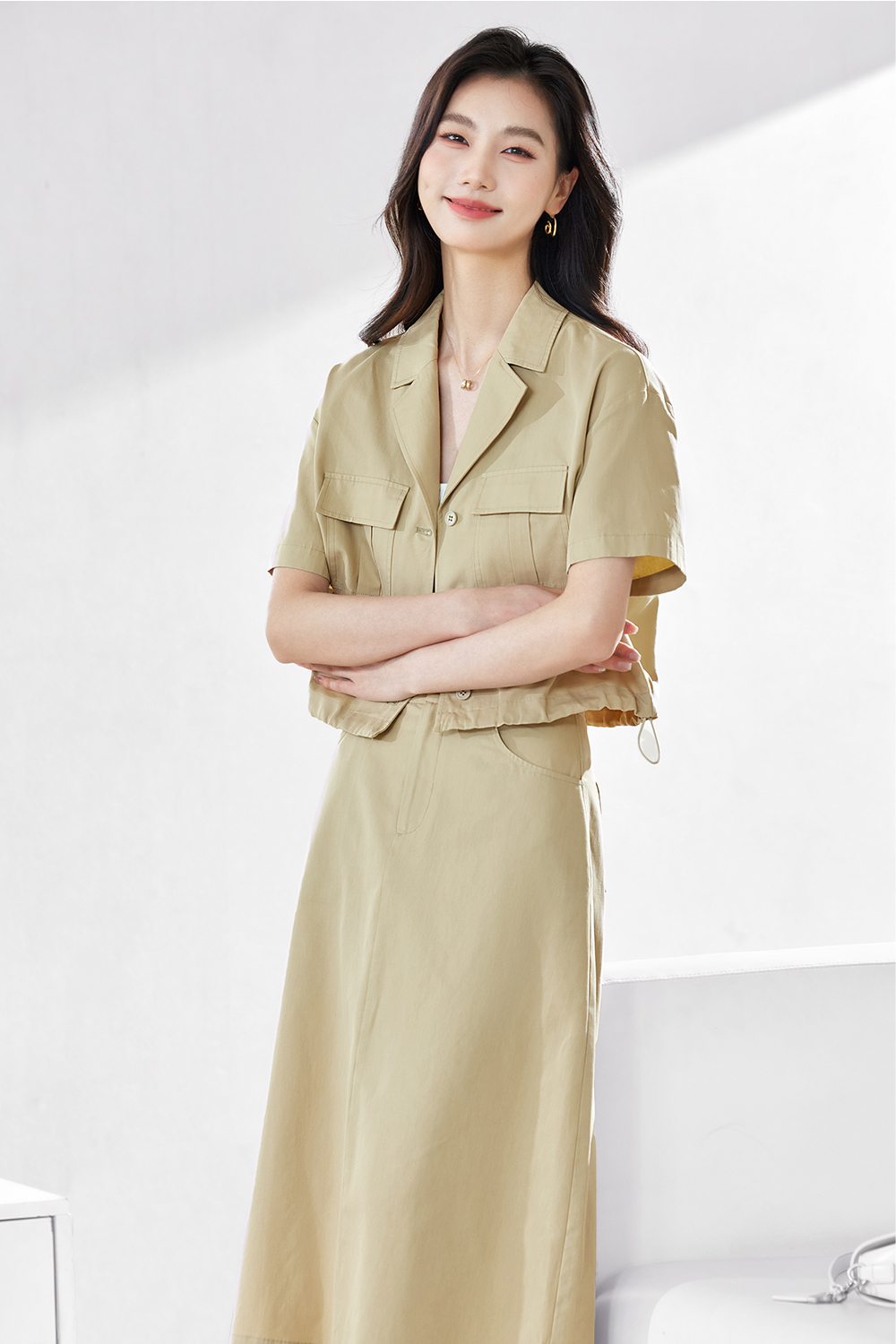 Cotton-Containing Casual Commuting Suit