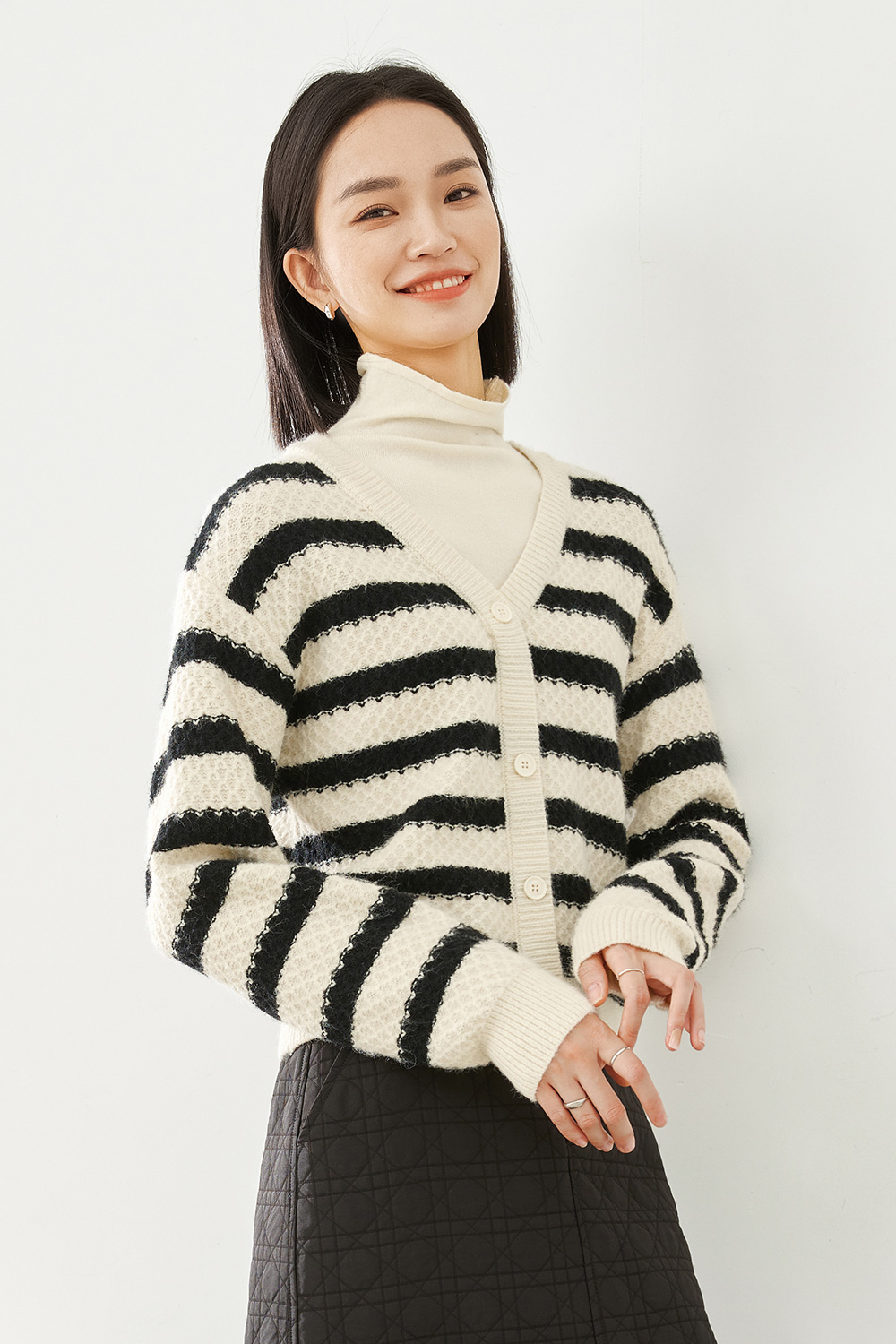 Fake Two Piece Striped Sweater