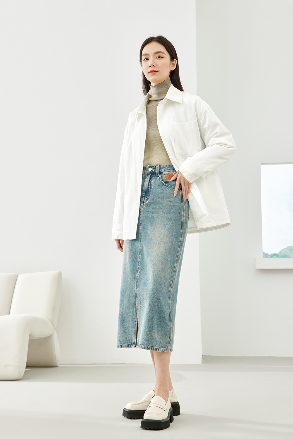 Classic Solid Color Cotton Jacket