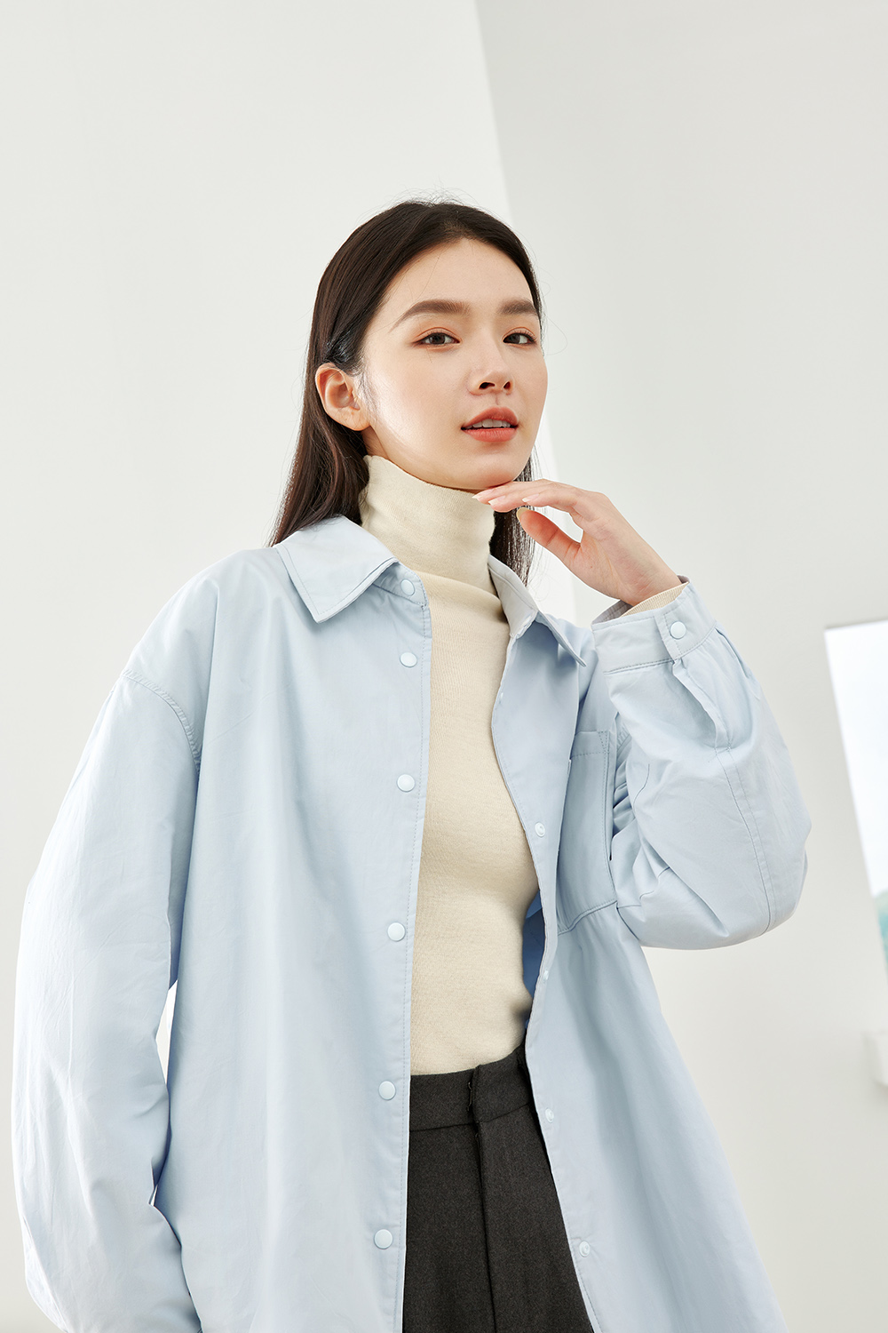 Classic Solid Color Cotton Jacket