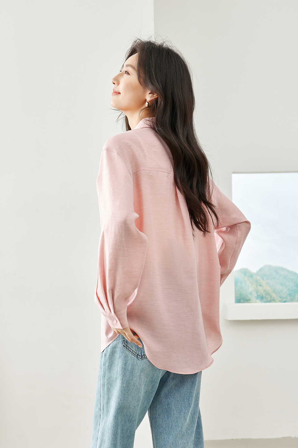 Casual drop sleeve shirt
