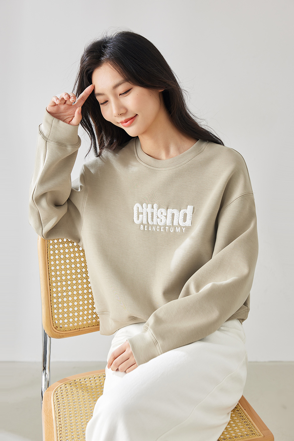 Heart Pattern Sweatshirt