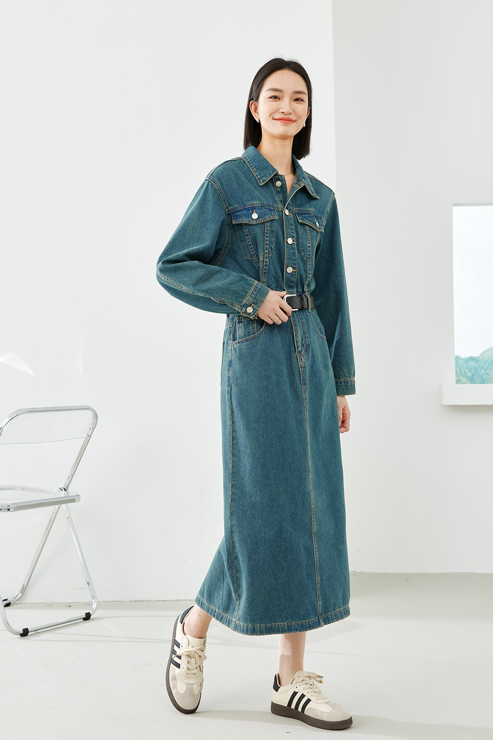 Fashionable Denim Dress