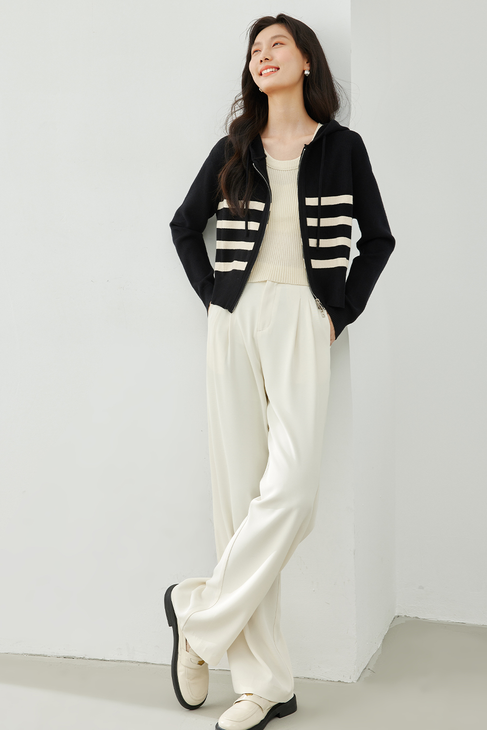 Striped Hooded Sweater