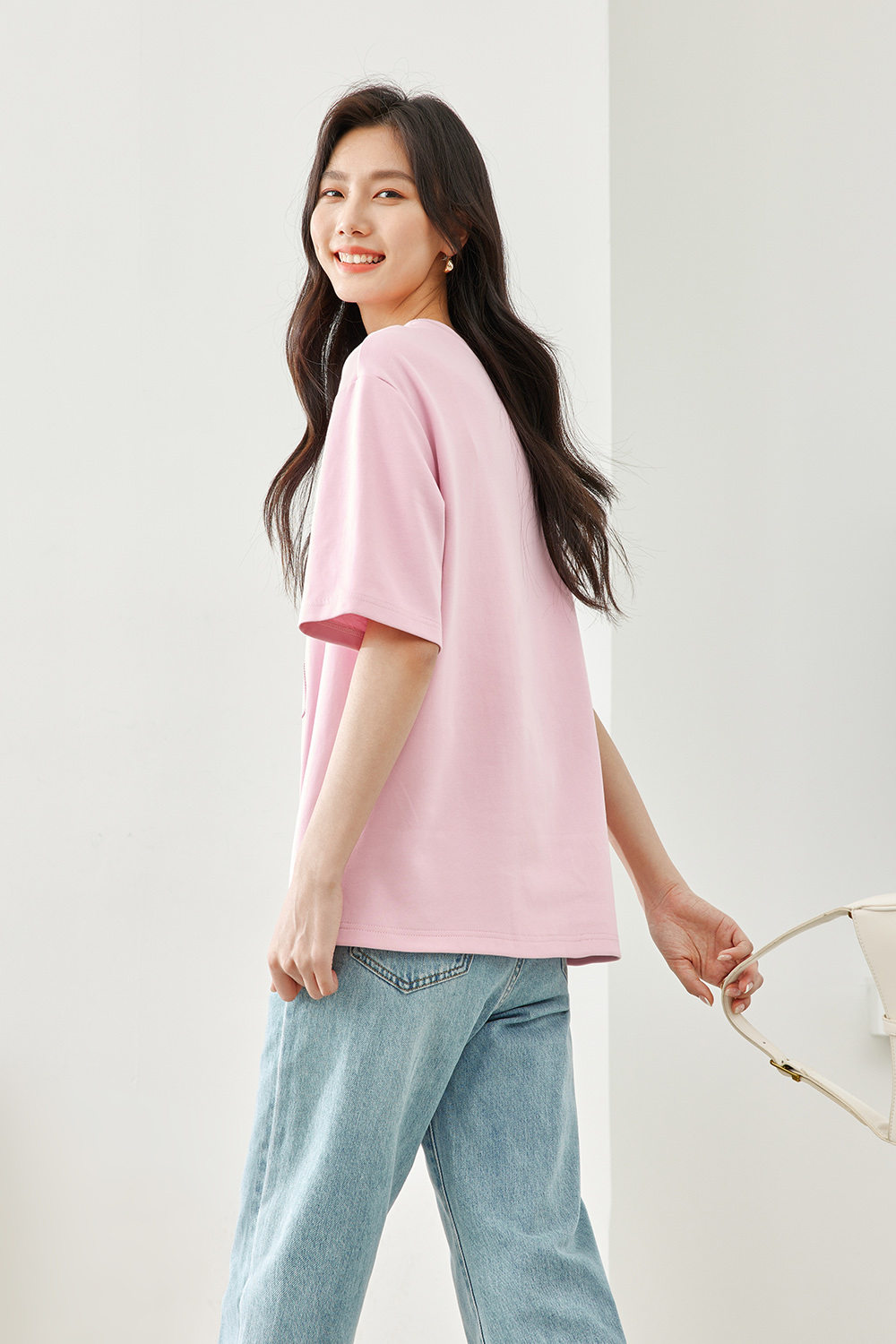 Casual Solid Color T-Shirt-VIMLYSTORE