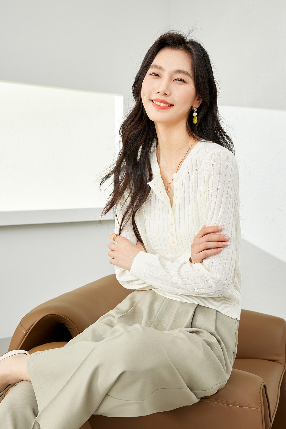 Lyocell Blend Sweater-VIMLYSTORE