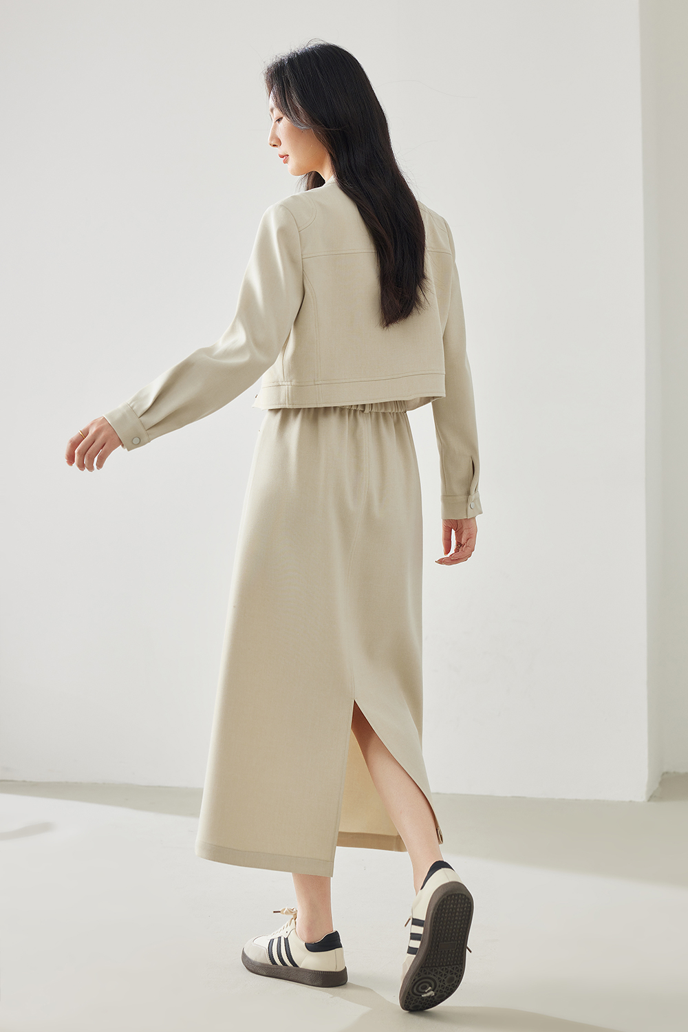 Gentle Minimalist Two Piece Suit Skirt-VIMLYSTORE