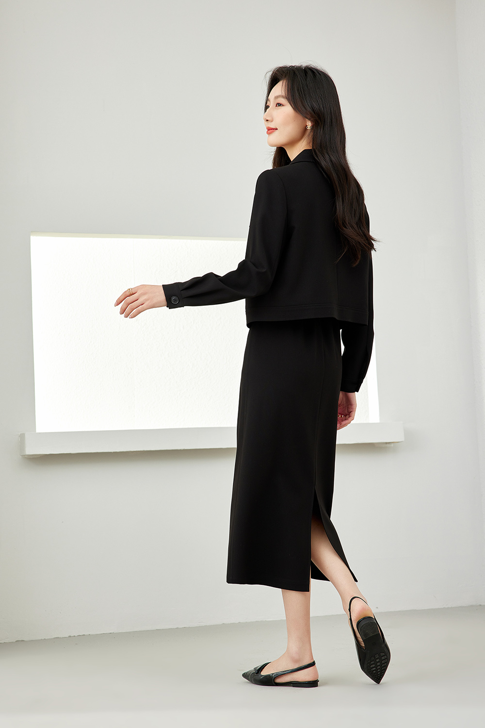 Commuter Straight Skirt Suit