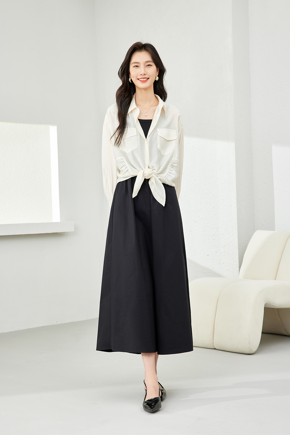 Tie-Hem Shirt