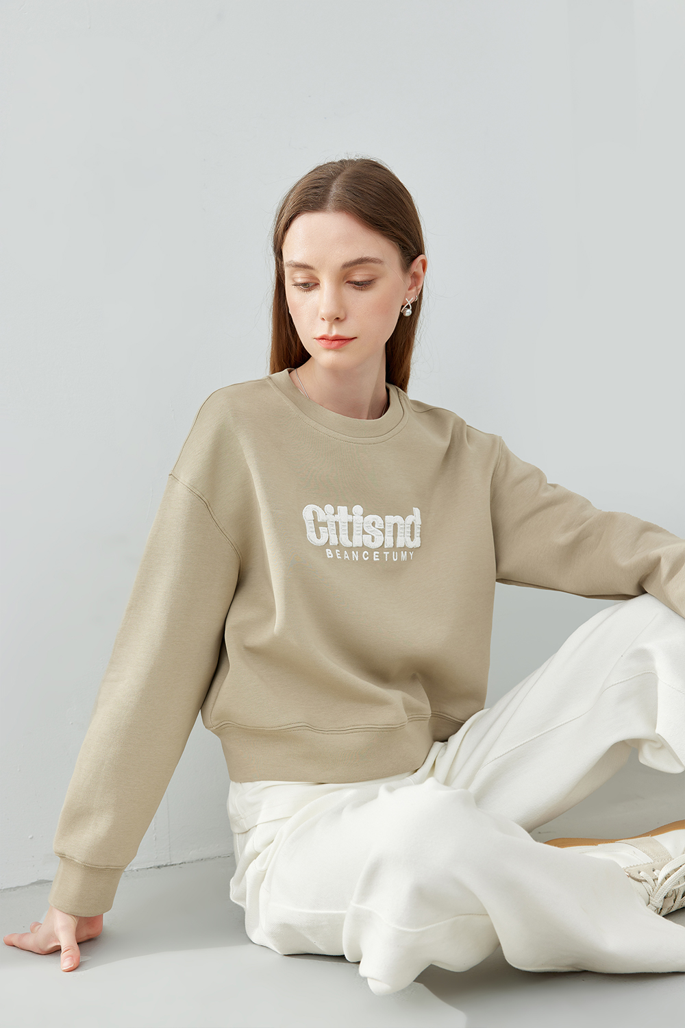 beaded embroidered sweatshirt-VIMLYSTORE