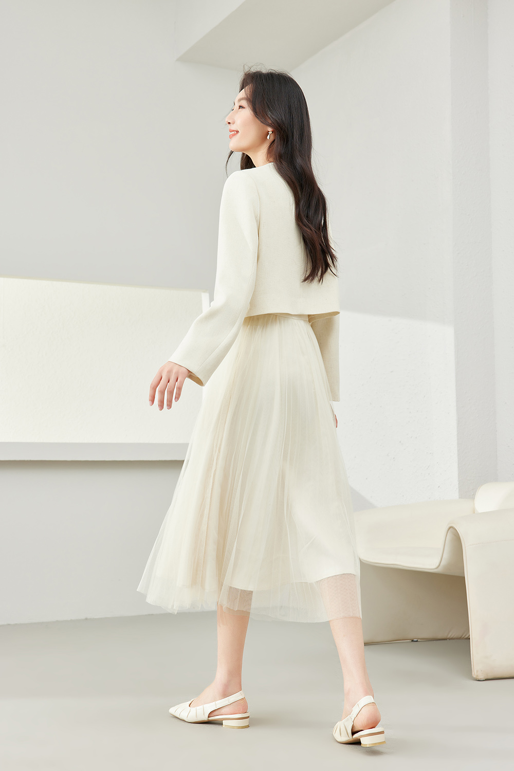 Mesh Dress Suit-VIMLYSTORE