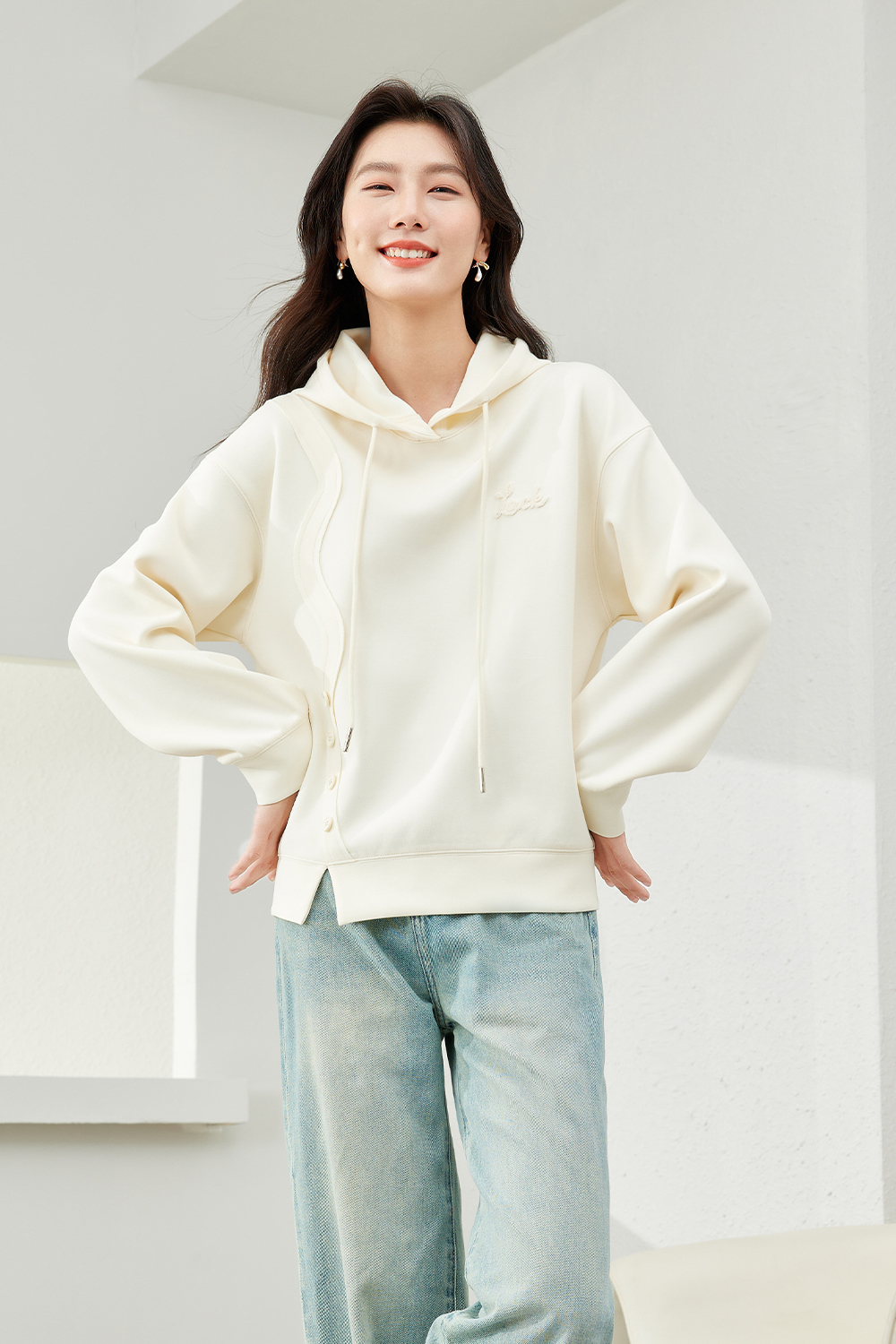 Hooded Versatile Hooded Sweatshirt-VIMLYSTORE