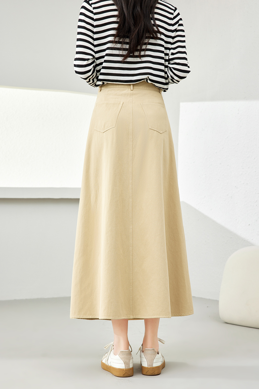 Slimming Khmer Midi Skirt-VIMLYSTORE