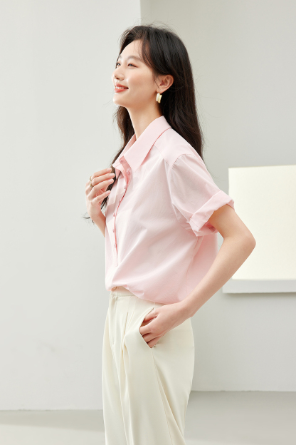 Cuffed Short Sleeve Shirt