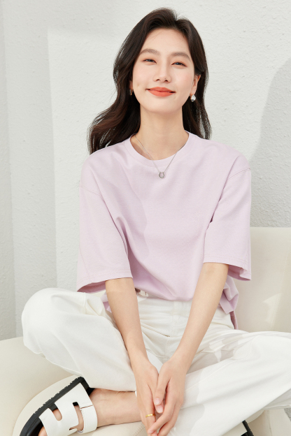 Solid Color Simple Short Sleeve T-Shirt