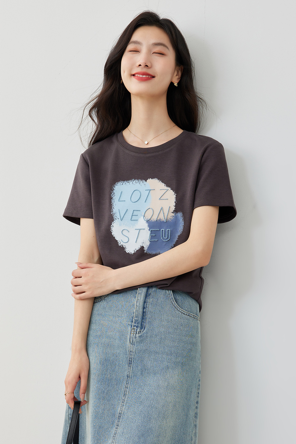 Small Fresh Printed T-Shirt-VIMLYSTORE