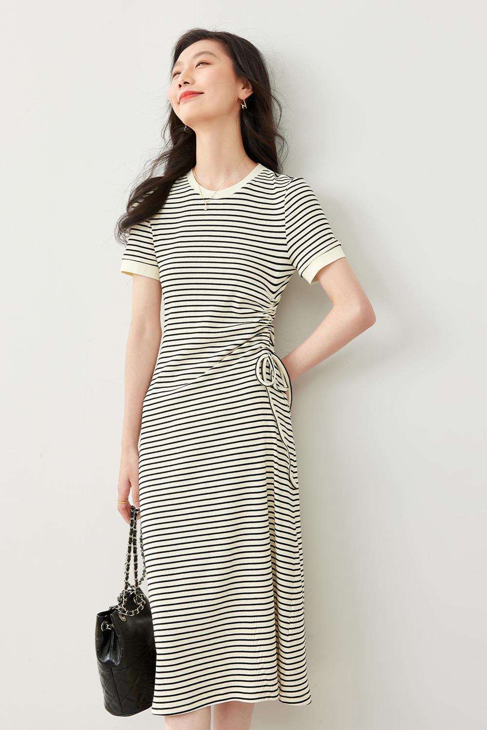 Slimming Striped Dress