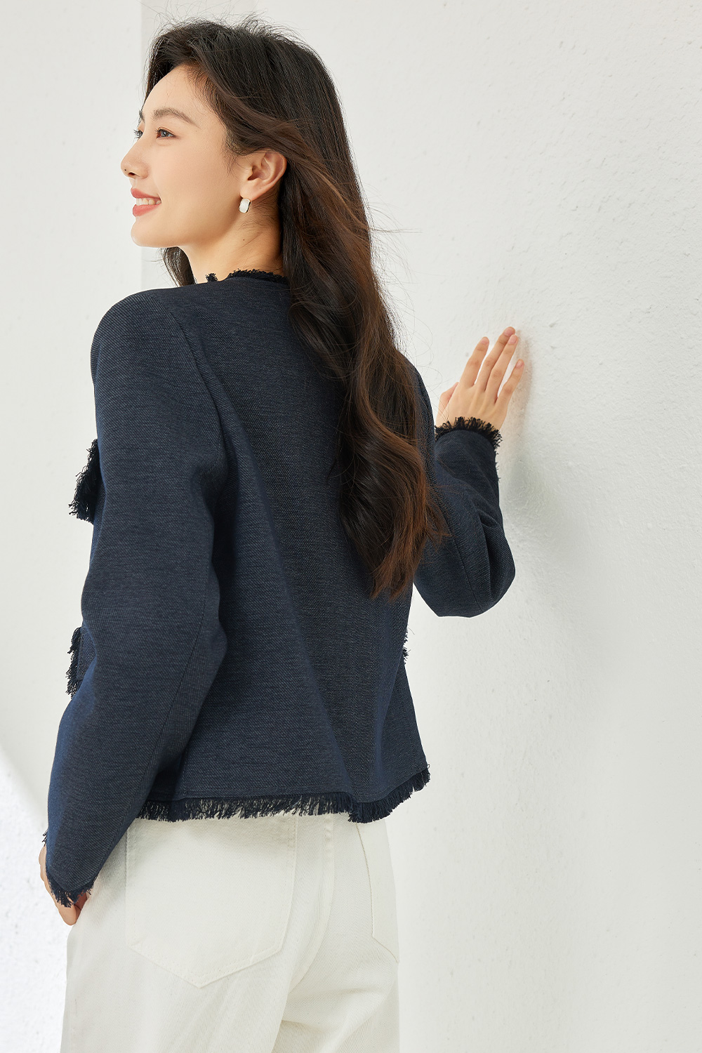 Stylish Tweed Short Jacket