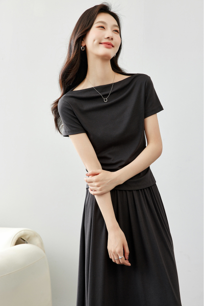Simple And Light Knitted Suit