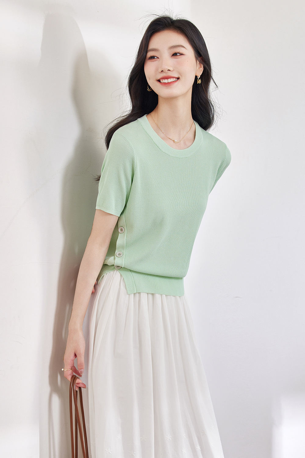 Lightweight Split-Slit Sweater