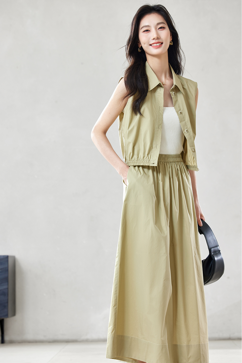 Elegant Temperament Pure Cotton Suit