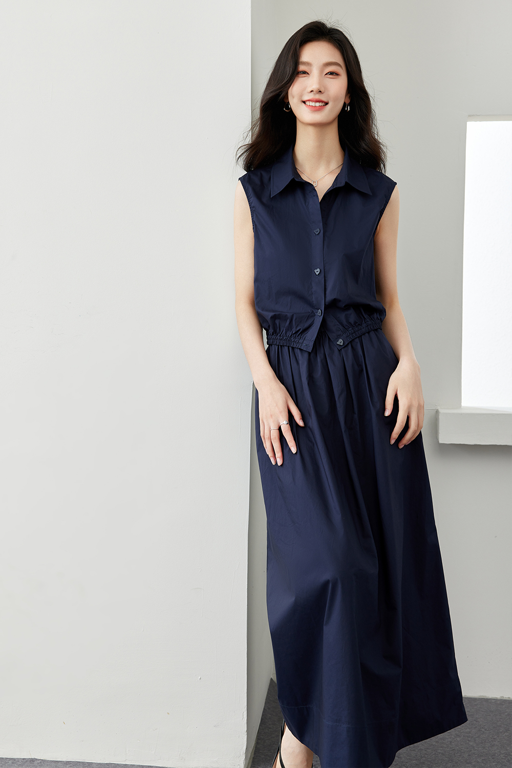 Elegant Temperament Pure Cotton Suit