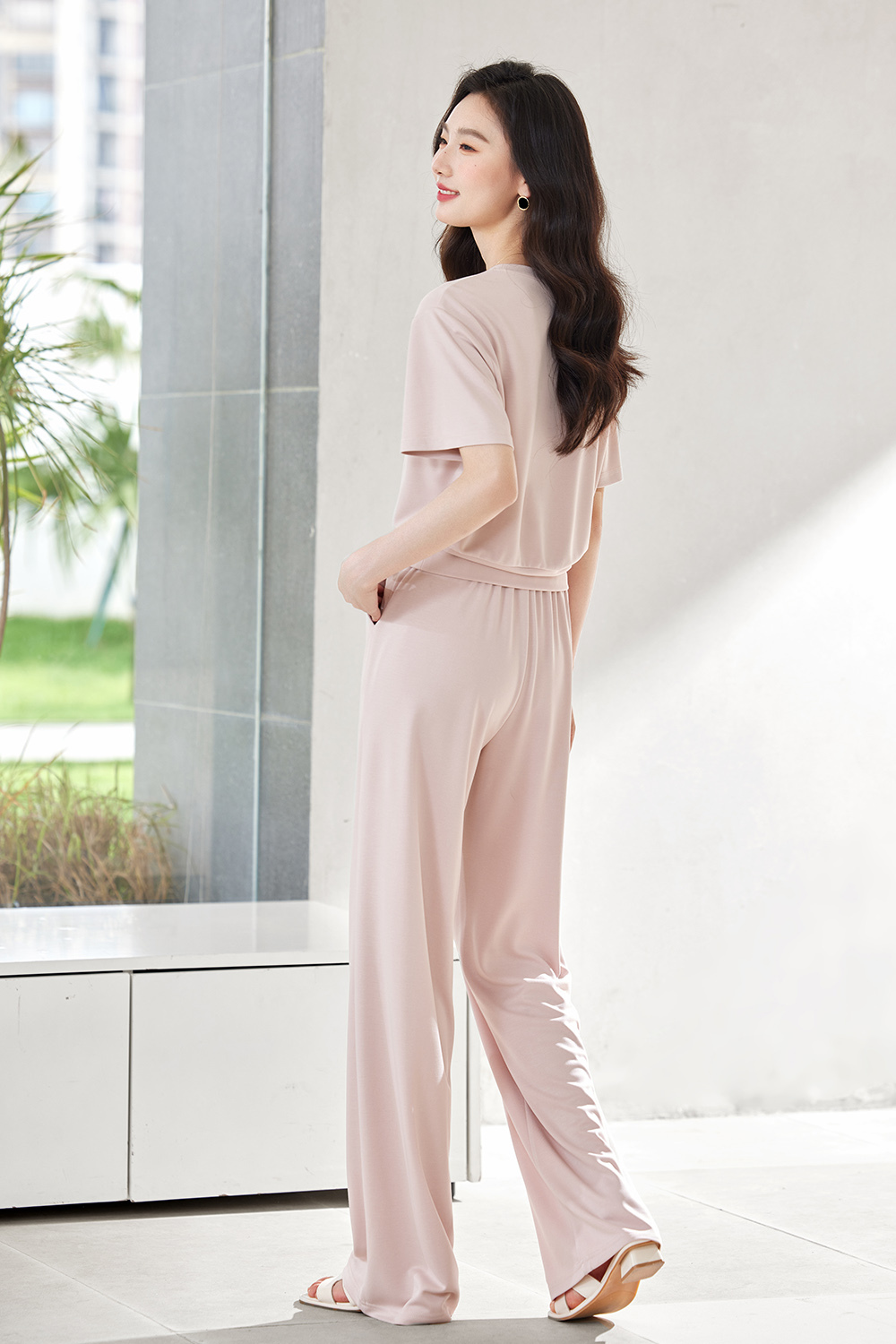 Knitted Cuprammonium Embroidered Set