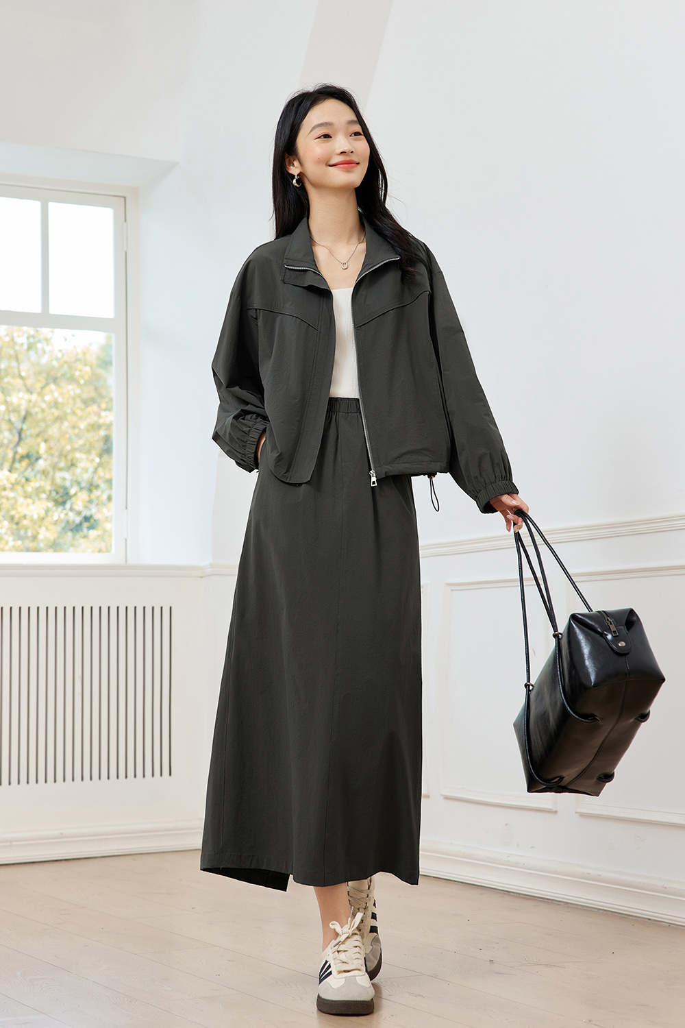 Stand Collar Workwear Casual Suit