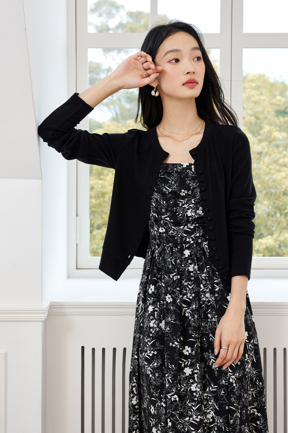 Fashion Matching Knitted Cardigan